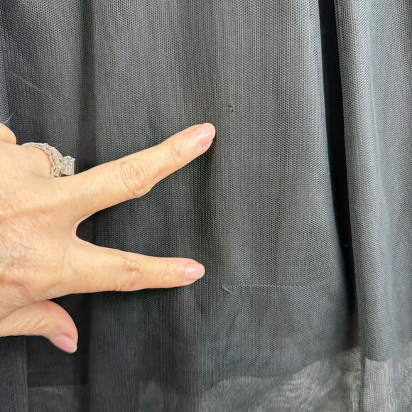 Divided H&M M Medium Midi Skirt Black Tulle Holiday Whimsigoth Fairycore Witchy - Picture 6 of 11